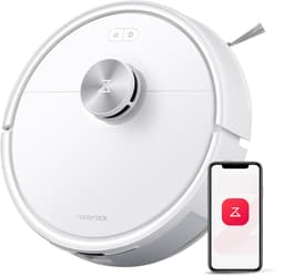 Roborock Q7 M5–Robotstofzuiger met dweilfunctie–10000 Pa sterke zuigkracht–Dubbel antiklitsysteem– 150 min gebruiksduur– LiDAR-navigatie–Stofzuigerrobot voor tapijt– Dierenharen–Wit–Q5 PRO Upgrade — thumbnail 1