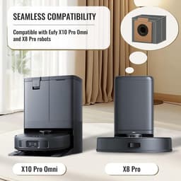 Vervangende stofzakken geschikt voor Eufy Clean X8 Pro & X10 Pro Omni robotstofzuiger zelfleegende station - 10 stuks vervangende robotstofzuigerzakken met grote capaciteit - accessoires — thumbnail 5