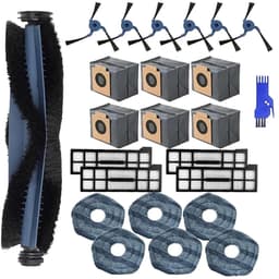 Geschik voor Eufy X10 Pro Omni Robotstofzuiger Vervangende Onderdelen, 24-delige vervangende onderdelen, inclusief （6* stofzakken, 1* hoofdborstel, 4*filters, 6* dweilen, 6* zijborstels, 1* borstel） — thumbnail 1