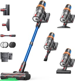 Steelstofzuiger Draadloos - 650W Vermogen - 1,8 Liter Inhoud - Zwart - Voor Alle Vloeren - Accu Stofzuiger — thumbnail 1