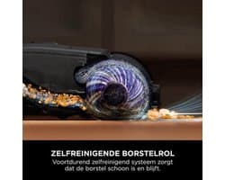 Draadloze Vloerreiniger – Vloerreiniger Zonder Snoer – Nat Droog Reiniger – Vloerzuiger – Dweilstofzuiger – Antimicrobiële Borstelrol – Geur-Neutraliserende Reinigingsoplossing