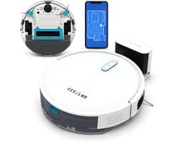 Cesulan 3-in-1 Robotstofzuiger met Dweilfunctie – Robotstofzuiger met Laadstation – Dweilrobot robotstofzuiger – 3000 Pa – met App – Slimme Navigatie – Vacuum Cleaner