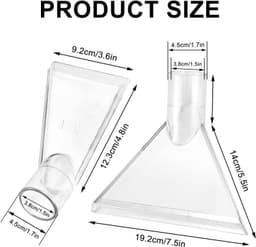 2 stuks accessoires voor stofzuigermondstukken, accessoires voor droogzuiger, droogzuigmond, multifunctionele accessoires voor stofzuigers, tapijten, voor het reinigen van banken — thumbnail 5