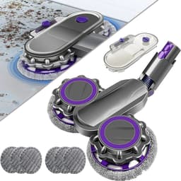 2-in-1 Dweil Opzetstuk voor Dyson Steelstofzuiger - Elektrische Mop met Watertank - Geschikt voor V7, V8, V10, V11 & V15 - Nat & Droog Reinigen - Met Verwijderbare Dweilpads — thumbnail 1