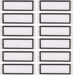 (12 stuks) HEPA-filter gescht voor Roborock S6 Pure S6 E4 S4 Max S6 MaxV S5 S5 Max S4 E2 E3 E4 E5 E20 E25 E35 S50 S65, Robotic Stofzuiger Filter Accessoire Kit, Vervangende Onderdelen 12 Filters — thumbnail 1