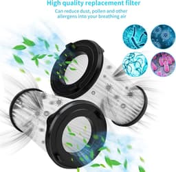 HEPA filters - Vervangingsfilters - geschikt voor AEG CX7 - Vervangt AEF150 - Stofzuiger Onderdelen - 2 stuks - Wit — thumbnail 2