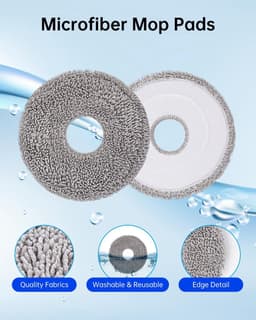 Accessoireset, vervanging gescht voor Dreame X50 Ultra Complete/L50 Pro Ultra/L40s Pro Ulta/X50 Master robotstofzuiger, reserveonderdelen voor Mova V50 Ultra met 2 dubbele hoofdborstels, 4 filters, 6 — thumbnail 2