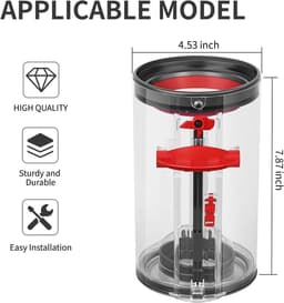 Transparante Stofcollector - Geschikt voor Dyson V10 SV12 SV13 SV27 Stofzuigers, Eenvoudig Stofcontroleren — thumbnail 3
