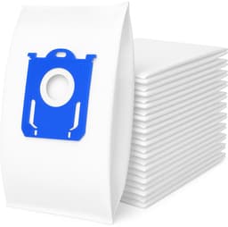 40x Stofzuigerzakken geschikt voor Philips S-Bag FC8021/03 Vervanging Synthetisch Stofzakken classic long performance stofzuigzakken, fc8021/03, fc8021/05, performer compact, performer active, powerlife - AEG gr201s, gr201sm, vx6 x force — thumbnail 1