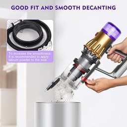 Stofemmer Geschikt Voor Dyson V10 Sv12 - Vervangende Stofbak - Vervangend Onderdel Voor Draadloze Steelstofzuiger - Reserveonderdeel - Transparante Stofbak / Stofemmer - Accessoires - Afvalreservoir - Transparante — thumbnail 4
