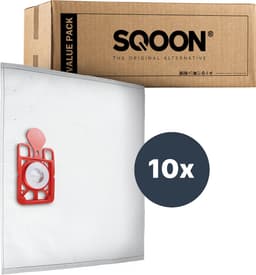 SQOON® Stofzuigerzakken Geschikt voor Numatic Henry HVR160 / Hetty HET160 - Vervangt Model 604011 - High Filtration voor Optimale Stofopname - 10 Stuks — thumbnail 1