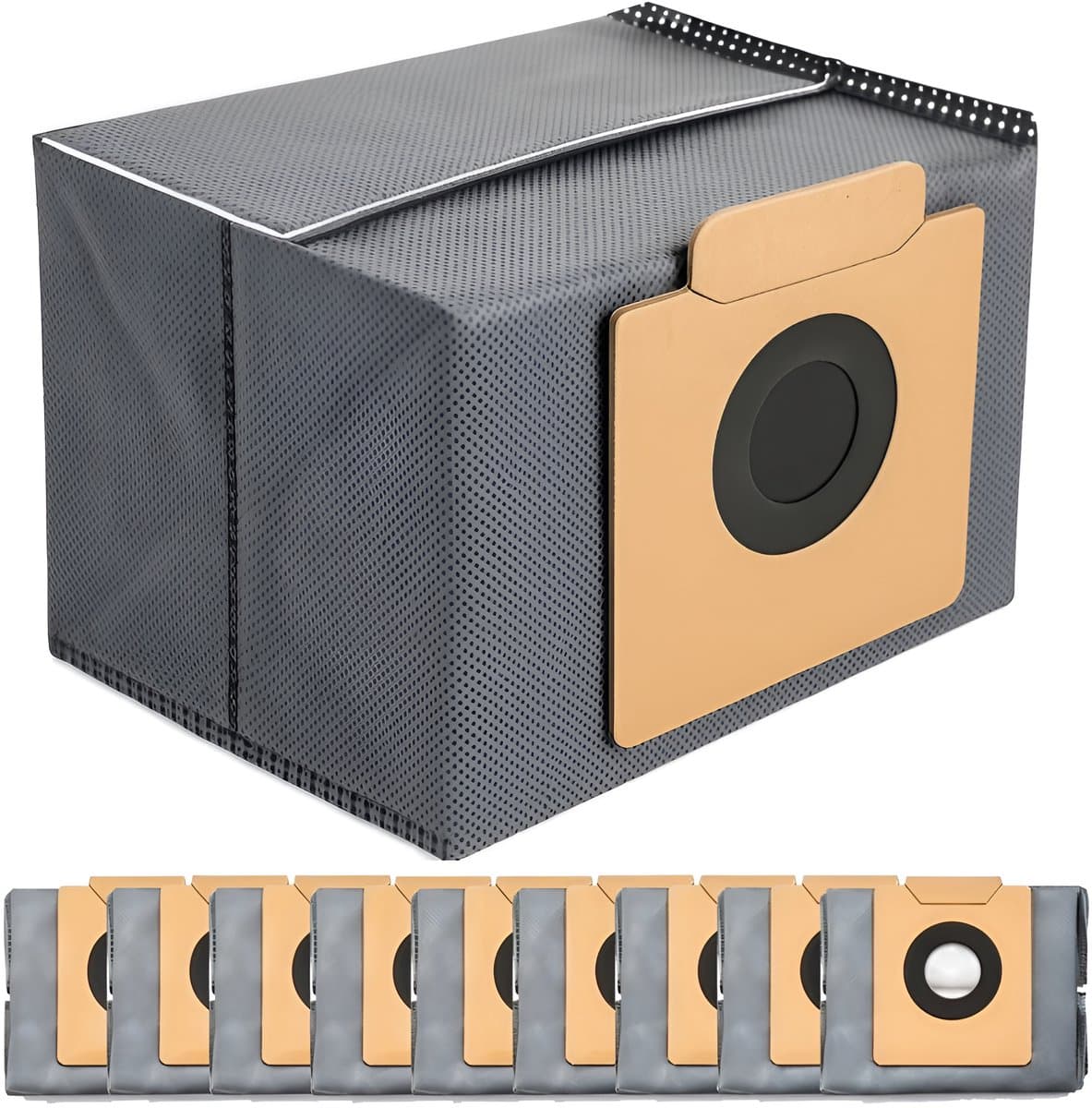10x Stofzuigerzakken geschikt voor Eufy Clean X8 Pro / X10 Pro Omni - reservezakken - accessoireset - stofzuigerzakken — afbeelding 1