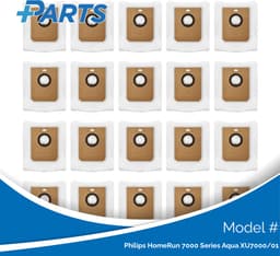 Philips HomeRun 7000 Series Aqua XU7000/01 Stofzakken (20 Stuks, Plus.Parts® alternatief voor XV1472/00) — thumbnail 1
