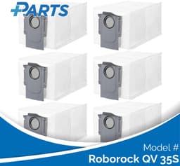 Roborock QV 35S Stofzakken (6 Stuks, Plus.Parts® alternatief voor 8.02.0239) — thumbnail 1