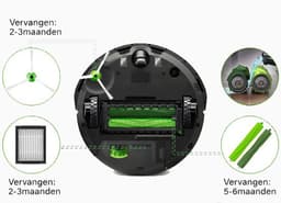 Onderhoudspakket XXL - Geschikt voor iRobot Roomba - 6x Stofzuigerzakken - 5x Hepa filter - 5x Zijborstel - 2x Roller - Geschikt voor iRobot Roomba Onderdelen - i7 i7+ i3 i3+ i4 i4+ i5 i5+ i6 i6+ i8 i8+ E5 E6 E7 — thumbnail 2