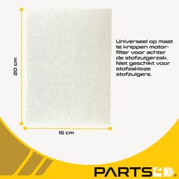 20 PARTS4® Stofzuigerzakken + HEPA & motorfilters geschikt voor Miele Complete C2, Complete C3, S5, S8 serie | Complete set met 20 stofzuigerzakken model GN 9917739, HEPA H12 filter en 2 motorfilters — thumbnail 3
