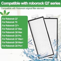 PromoHome 8 stuks HEPA-filters compatibel met Roborock Q5 Max+/Q7 Max/ Q7 Max+/ Q7/ Q7+/ Q8 Max/ Q8 Max+/Q5 Pro/Q5 Pro+/ T8 — thumbnail 4