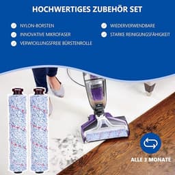 3-in-1 accessoire, 2 multifunctionele rolborstels + 2 vervangingsfilters 1866F, geschikt voor Bissell CrossWave 17132, Pet Pro 2225N, 2582N — thumbnail 4