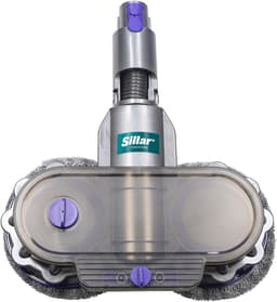 Sillar, set borstel voor stofzuiger, dweilopzetstuk, dweilkop, draaibaar 4-in-1 + 2x dweilopzetstukken, microvezel + 1x watermaat, vervangingsonderdeel, geschikt voor DYSON V7, V8, V10, V11, V15 — thumbnail 3