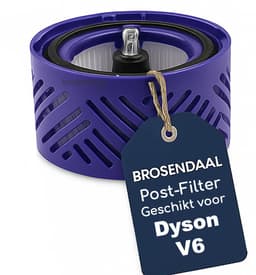 Brosendaal Dyson V6 Postfilter - Geschikt voor Dyson V6 Steelstofzuiger - SV03 SV05 SV06 SV07 - Wasbaar HEPA Filter - Vervangingsfilter — thumbnail 1