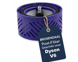 Brosendaal Dyson V6 Postfilter - Geschikt voor Dyson V6 Steelstofzuiger - SV03 SV05 SV06 SV07 - Wasbaar HEPA Filter - Vervangingsfilter