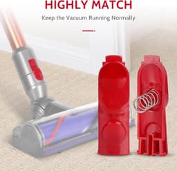 Geschikt voor dyson V7 V8 V10 V11 V15 stofzuiger sluitplaat knop, stofzuiger buis vervangen/licht gereedschap knop met veer, 2-delige vacuumpomp/cleanhead clip — thumbnail 5