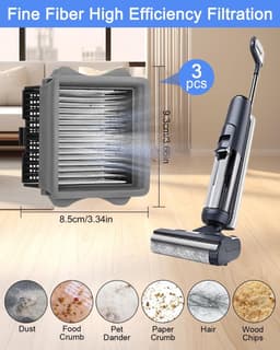 accessoireset - accessoireset natte en droge stofzuiger - reserveonderdelen - 3 filters, 2 borstelrollen, 1 Universele ganzenkopborstel - S5/S5 Pro — thumbnail 4