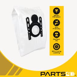 40 Stofzuigerzakken PARTS4® geschikt voor Bosch / Siemens G ALL -incl. 4 filters- | Made in Europe | Passend in o.a. Free'e, Ergomaxx'x, In'genius, Serie 8, Serie 4, SI52, SI69, NR150+ — thumbnail 4