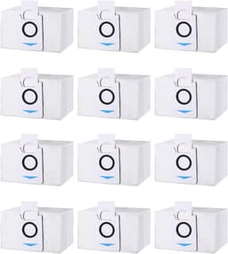 12 Stuks Stofzak Accessoires voor Ecovacs Deebot X1 Omni & X1 e Omni, T20 omni, T20e Omni Zuigstation, Reserve Stofzuigerzakken Compatibel met Ecovacs Deebot, 3.2L Grote Capaciteit Stofzuigerzak. — thumbnail 1