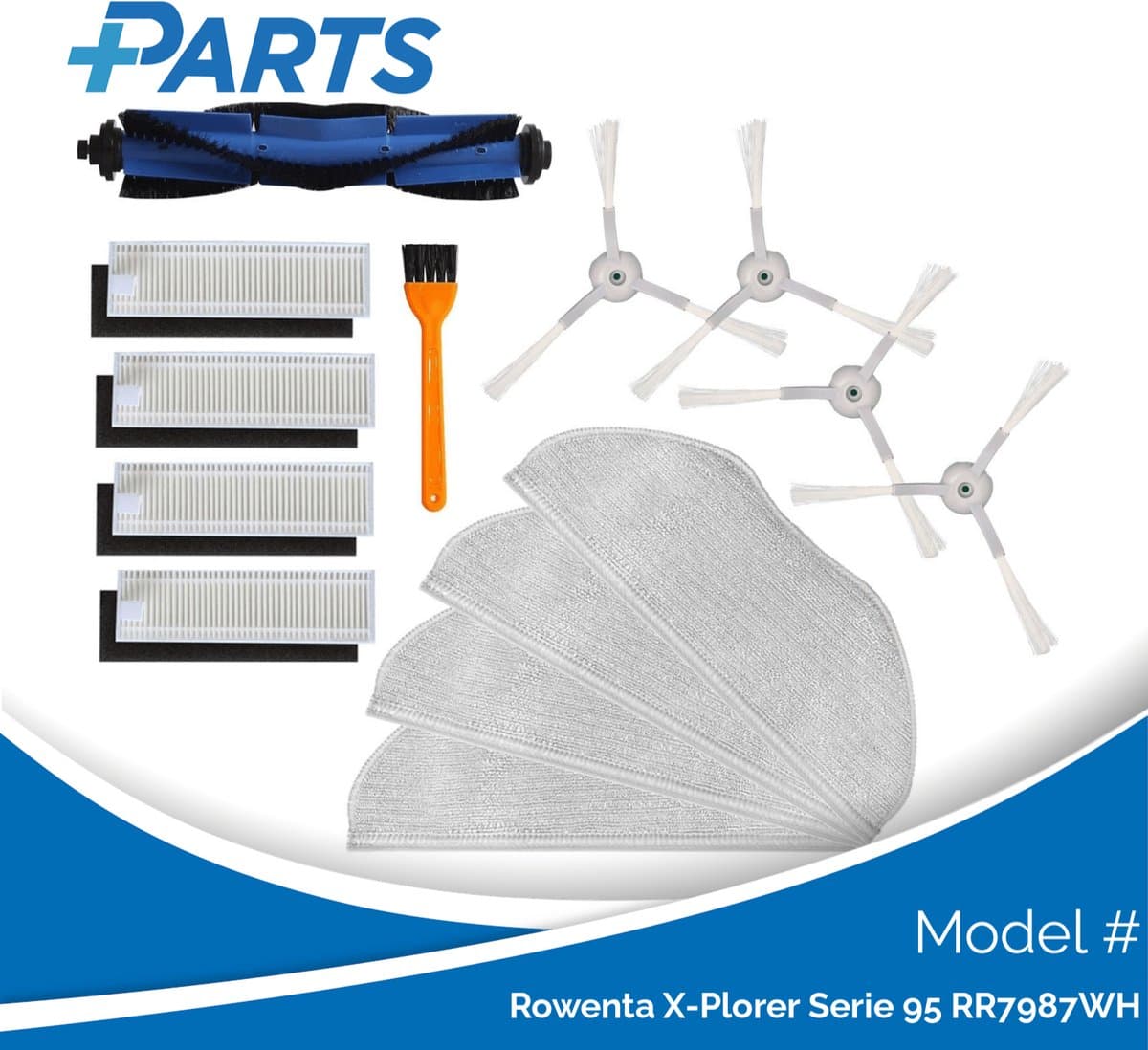 Rowenta X-Plorer Serie 95 RR7987WH Onderhoudsset (Plus.Parts® alternatief voor ZR793000) — afbeelding 1