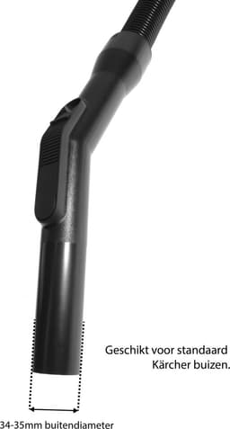 Dparts stofzuigerslang geschikt voor Karcher stofzuiger MV3 MV4 MV5 MV6 WD3 WD4 WD5 WD6 - slang met greep - 1,8 meter — thumbnail 2