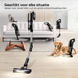 TurboTronic CV11 Steelstofzuiger met flexibele Arm en Handstofzuiger Draadloos - Zwart — thumbnail 4