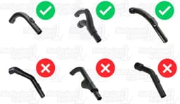 2x Vervangende Handgreep geschikt voor O.a. Miele C1, C2, S2000, S4000, S5000, S6000, S8000, S2, S4, S5, S6 en S8 series - Pistoolgreep van hoge kwaliteit - Simpel zelf uw greep vervangen van uw stofzuiger! — thumbnail 2