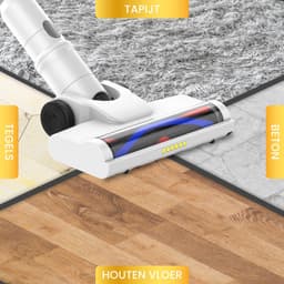 Steelstofzuiger Draadloos – 29kPa – OZK CleanPro TurboClean Pro X – LED Zuigmond – Tot 55 min Accu – Voor Harde Vloeren & Tapijt — thumbnail 4