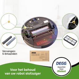 DEGG® - Rubberen bortels geschikt voor iRobot roomba 800/900 serie - Geschikt voor iRobot Roomba onderdelen - Roomba rollers - 2 SET(S) — thumbnail 2