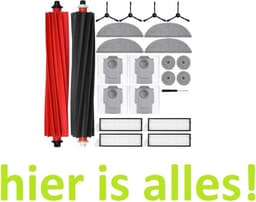 GROOT KIT met onderdelen compatibel met: Roborock S8 maxV ULTRA - zakken - moppen - filters - borstels - Hoogwaardige vervanging voor: S8 maxV ULTRA - Accessoires - reserveonderdelen - 23 onderdelen - hier is alles! — thumbnail 1