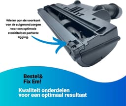 Fixem® turboborstel universeel - 30 tot 40mm - Honden & katten zuigmond - stofzuigermond universeel, dierenharen zuigmond - 1 Stuk — thumbnail 4
