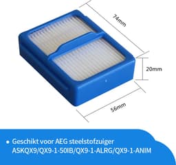 Replacements® filters geschikt voor de AEG QX9 steelstofzuiger - 9-delig — thumbnail 5