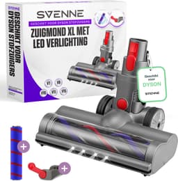 SVENNE® Dyson Zuigmond XL met LED-verlichting, Triggerlock en 2 Rolborstels - Harde en Zachte Borstel, Mondstuk voor V7, V8, V10, V11, V15 - Wasbaar Opzetstuk — thumbnail 1