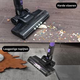 White-Label® Stofzuiger Zonder Zak - Steelstofzuiger Draadloos - Steelstofzuigers - Stofzuigers - Vacuum Cleaner - Paars en Wit — thumbnail 5