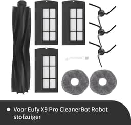 Onderdelen geschikt voor de Eufy X9 Pro robotstofzuiger van Replacements - 10-delig — thumbnail 1