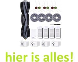 GROOT KIT met onderdelen compatibel met Ecovacs Deebot X1 Omni Pro - mop dweilen filters borstels zakken - Hoogwaardige vervanging voor: X1 - X1 OMNI - X1 TURBO - X1e OMNI - 21 onderdelen - hier is alles!