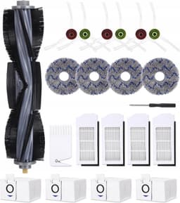 GROOT KIT met onderdelen compatibel met Ecovacs Deebot X1 Omni Pro - mop dweilen filters borstels zakken - Hoogwaardige vervanging voor: X1 - X1 OMNI - X1 TURBO - X1e OMNI - 21 onderdelen - hier is alles! — thumbnail 2