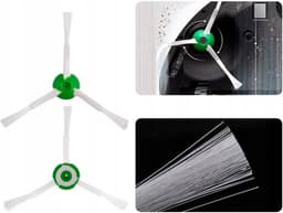 6 x zijborstel - kwmobile - geschikt voor Roomba e5/ i7 en i7+ robotstofzuiger reserve vervangingsonderdelen set - Compatibel met Roomba e5/ i7 en i7+ robotstofzuiger - 6 Borstels — thumbnail 2