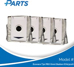 Ecovacs T30 PRO Omni Station (CH2311A) Stofzakken (4 Stuks, Plus.Parts® alternatief voor DDB030031) — thumbnail 1