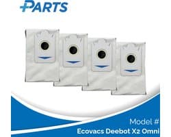 Ecovacs Deebot X2 Omni Stofzakken (4 Stuks, Plus.Parts® alternatief voor DDB030025)