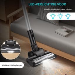 Krachtige Draadloze Stofzuiger - 3 in 1 Handstofzuiger - 130.000 RPM Borstelloos - Voor Tapijten & Harde Vloer — thumbnail 5