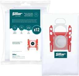 Sillar Stofzuigerzakken synthetisch - anti-allergeen - 4 filterlagen - vervanging voor BBZ41FGALL/ 17000940 /17003048 - geschikt voor stofzuigers Bosch GL20 GL30 GL45 Serie 2 4 6 8 Compaxx, Siemens - 12 stuks — thumbnail 2
