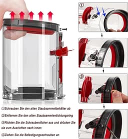 Reserve Afdichting Stofbak Dyson V10 – Compatibel met SV12, Waterdichte O-ring — thumbnail 2