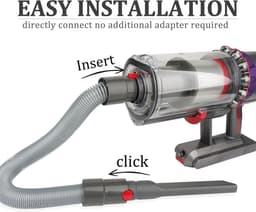 1 stuk - Stofzuigeraccessoires - Slang - Compatibel met Dyson stofzuigers V7 tot V15 modellen - Flexibele verlengslang - Duurzaam materiaal - Reinigingsaccessoires - Grijs — thumbnail 4